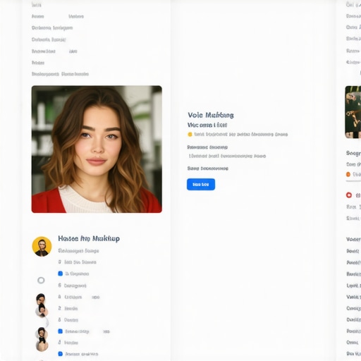 A visual representation of an optimized Google My Business profile highlighting schema markup and voice search features