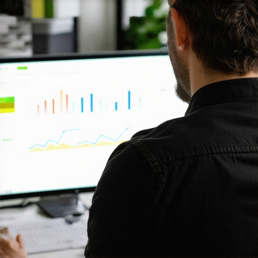 Business owner reviewing SEO analytics for Google Maps optimization