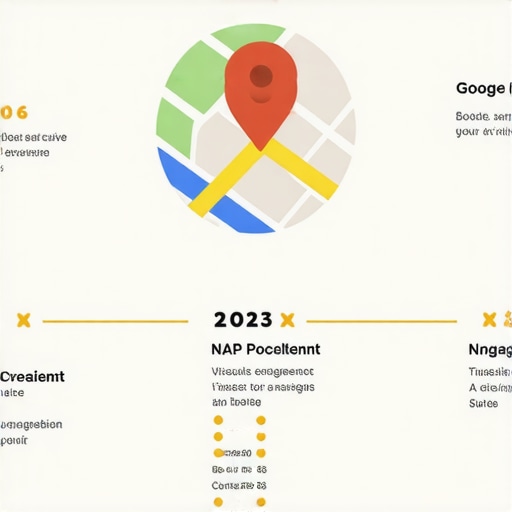 Infographic showing key steps to improve local pack ranking in 2026, including reviews, NAP, visuals, engagement, and data analysis.