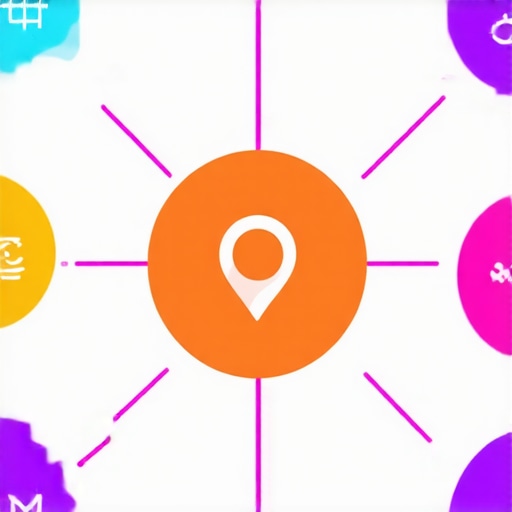 A visual diagram illustrating key steps in local SEO optimization for Google Maps boost.