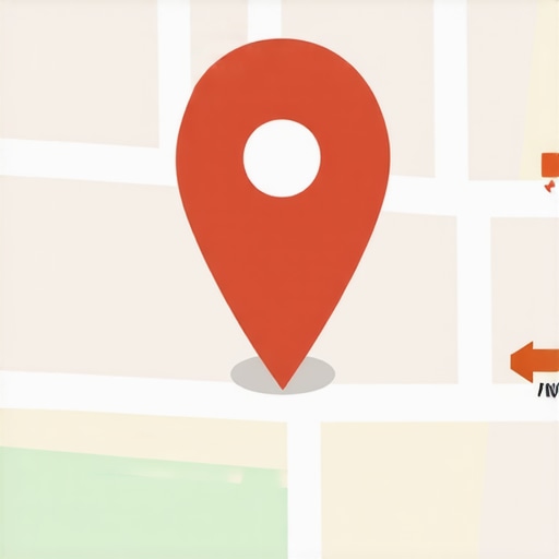 Business location on Google Maps with strategic marker placement