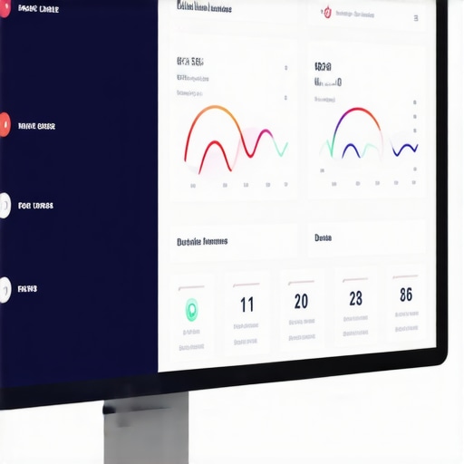 Business owner reviewing real-time analytics dashboard for local pack maintenance.