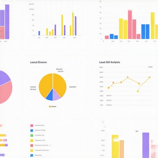 Modern SEO analytics dashboard showing local ranking data and performance metrics.