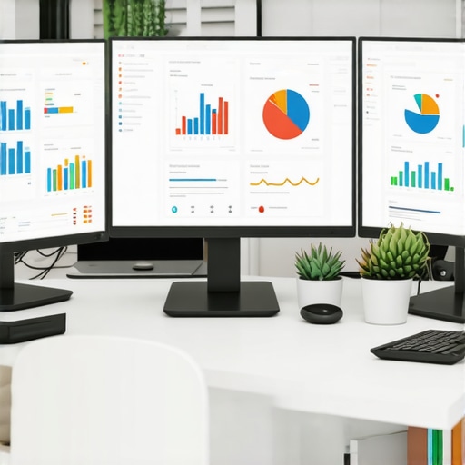 Person working on local SEO analytics and citation management on computer screens.