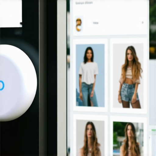Bluetooth beacons and geo-tagged images demonstrating device handshake signals