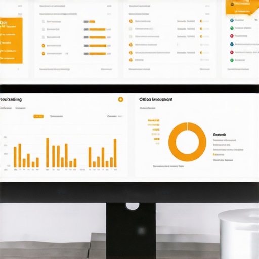 Screenshot of local SEO software dashboard with analytics and rank monitoring