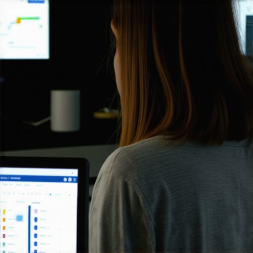 Person reviewing and fixing checkout URLs on a laptop, with analytics dashboard visible