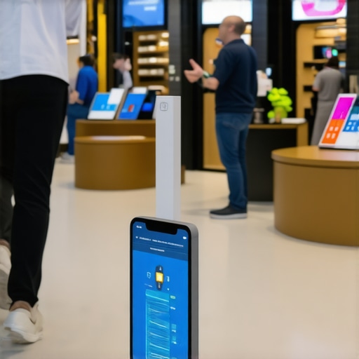 Sensors and devices in a retail store actively collecting data for local SEO signals