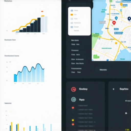 A screenshot of a digital dashboard monitoring local SEO performance and rankings.