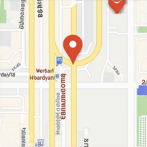 A digital map showing storefront signals and foot traffic analytics.