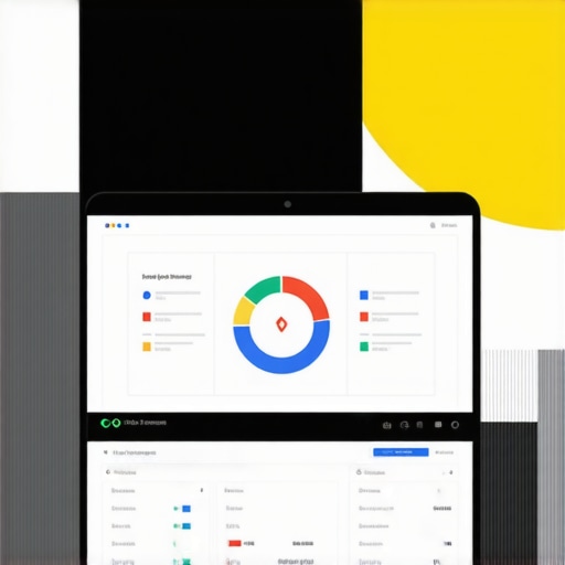 Person working with SEO dashboards and maps analysis charts in a busy office environment