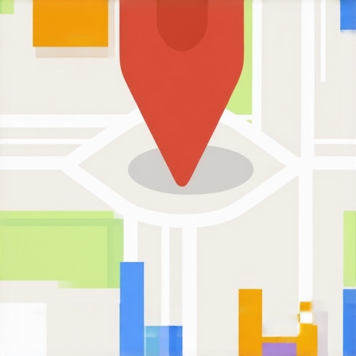 Advanced local pack optimization and map authority mapping graphic An illustrative diagram of local pack optimization showing map pin connection to local landmarks