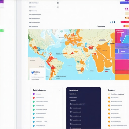 Analyzing Local Pack Behavioral Signals A heatmap showing local ranking positions and engagement data on a map.