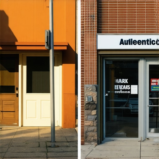 Real storefront photo vs stock photo comparison for Google Business Profile optimization.