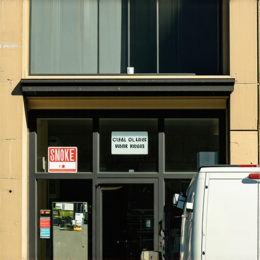 A real-world photo of a business exterior and service van used for local pack optimization