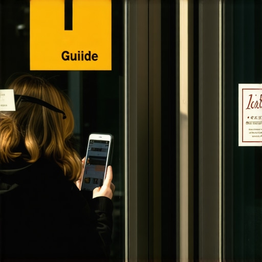 Capturing Storefront Evidence for Google Maps Ranking A customer taking a photo of a business entrance to verify its physical location for a Google Maps profile.