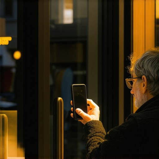 Store owner taking a photo of their physical business location to improve local pack visibility