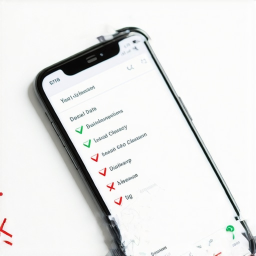 Smartphone showing Google Business Profile audit and citation cleanup for local pack optimization.