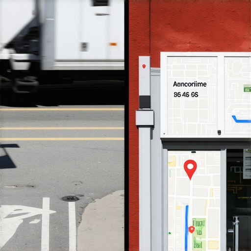 Comparison showing how geo-tagged metadata on business photos improves Google Maps trust and ranking.