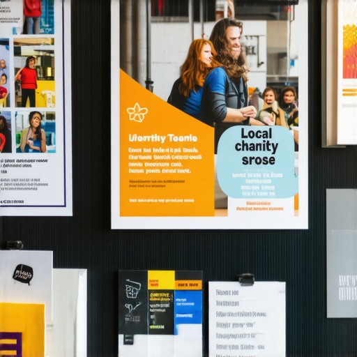 A community bulletin board showing local business connections for Google Maps boost.