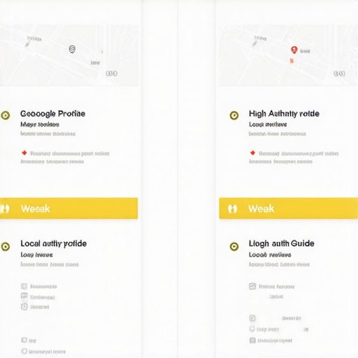 Comparison of local guide review authority for google maps ranking
