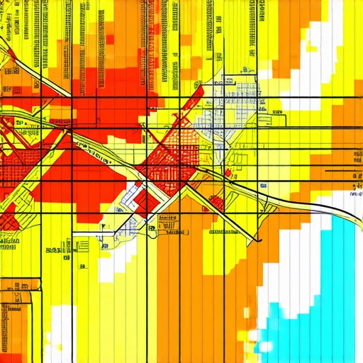 Heatmap showing how local ranking drops as distance from the physical business address increases