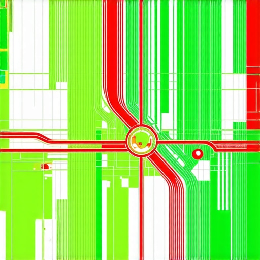 A visual representation of local search rankings using a geographic grid system to show 3-pack dominance.