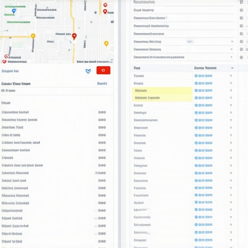 Local SEO Data Audit Process Close-up of a local SEO audit showing business data inconsistencies.