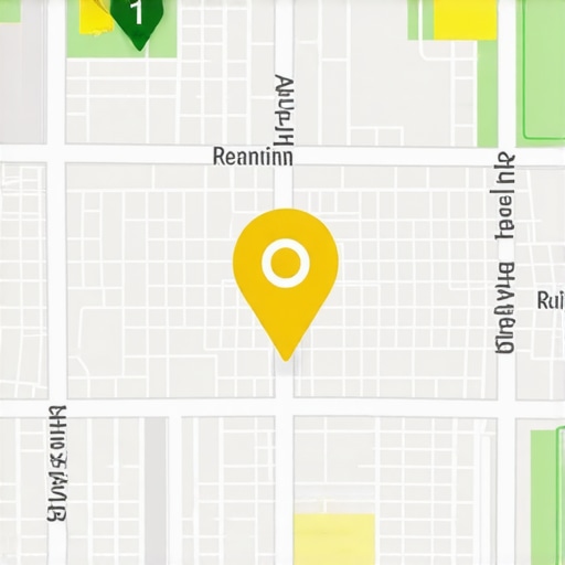 A screenshot of a local SEO tool showing a 3-pack ranking grid across a city map.