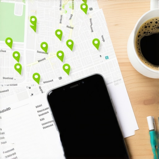 A grid tracking tool showing top local pack rankings across a metropolitan area