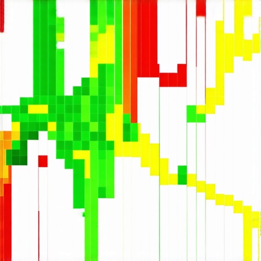 A visual representation of local pack proximity tracking using a grid heat map.