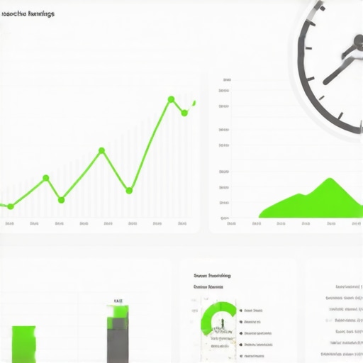 A digital analytics screen displaying local pack ranking improvements and response time metrics for a business.