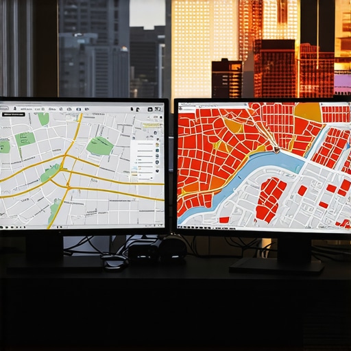 A detailed heat map showing local search rankings across a city grid for rank 3 pack optimization
