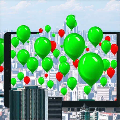 A digital tablet showing a local search rank grid with green and red indicators over a city map.