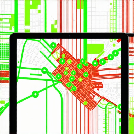 A map visualization showing how business rankings change based on geographic location in the city.