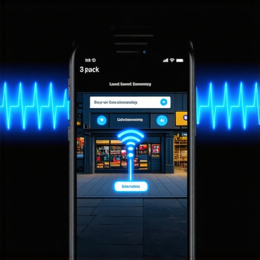 A smartphone screen displaying a Google Maps 3-pack with blue Wi-Fi signal icons indicating local data stability.