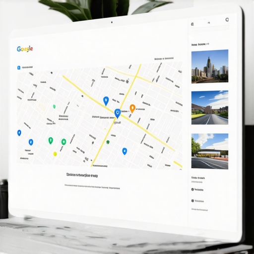 Localized City Landing Page Design for SEO A professional mockup showing a localized city landing page designed to improve google maps rankings.