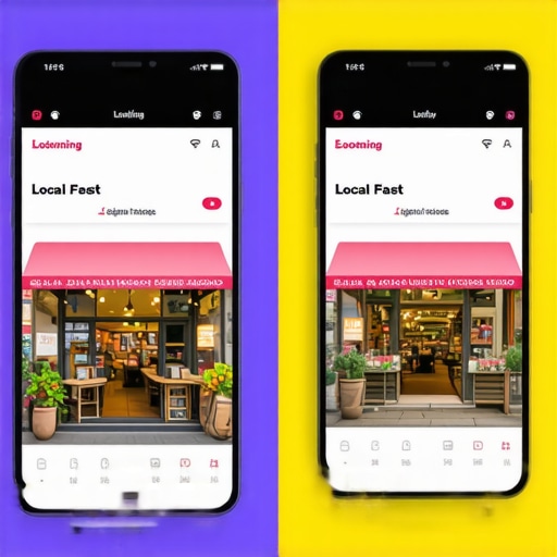 Comparison of slow vs fast mobile site loading for local 3-pack optimization
