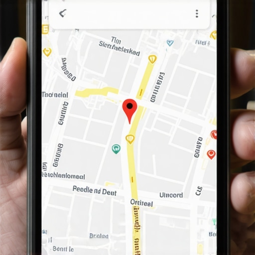 A smartphone screen displaying local business category settings for map optimization.