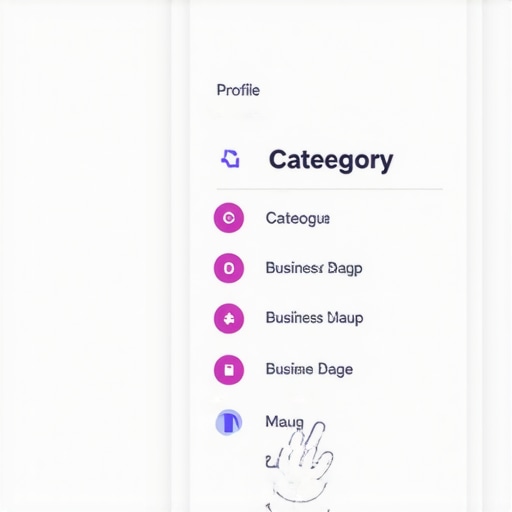 Close-up of selecting the correct primary business category for Google Maps optimization.