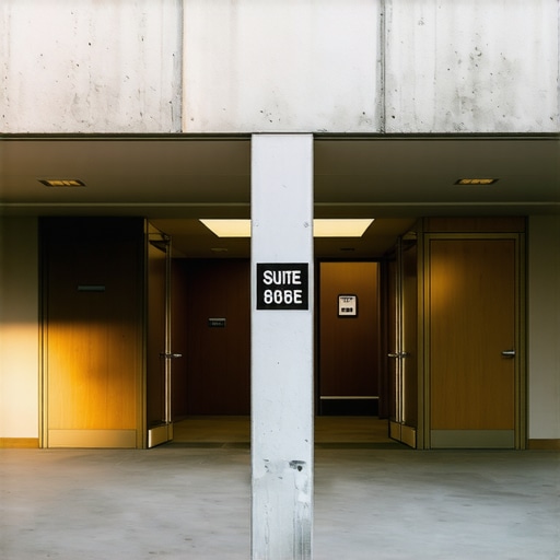 Physical Signage Separation for Local SEO Two distinct business signs on a single commercial building wall to prove physical location for Google Maps.