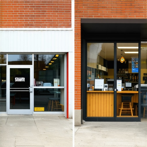 Comparison of real storefront photos and stock imagery for local pack ranking.