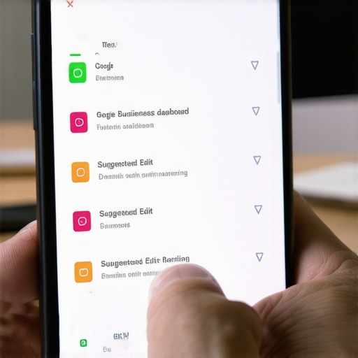 A business owner managing suggested edits on a Google Business Profile to protect local ranking.