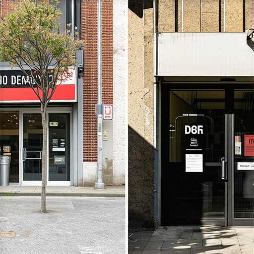 A comparison of generic stock photography and authentic local business storefront photos for Google Maps optimization.