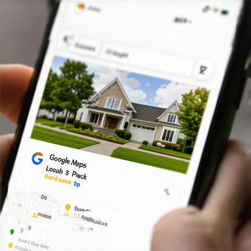 Suburban Local 3-Pack Search Results A smartphone displaying a Google Maps local pack with three suburban businesses ranked at the top.
