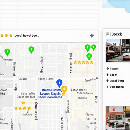 A visual representation of a business ranking in the top 3 of Google Maps local search.