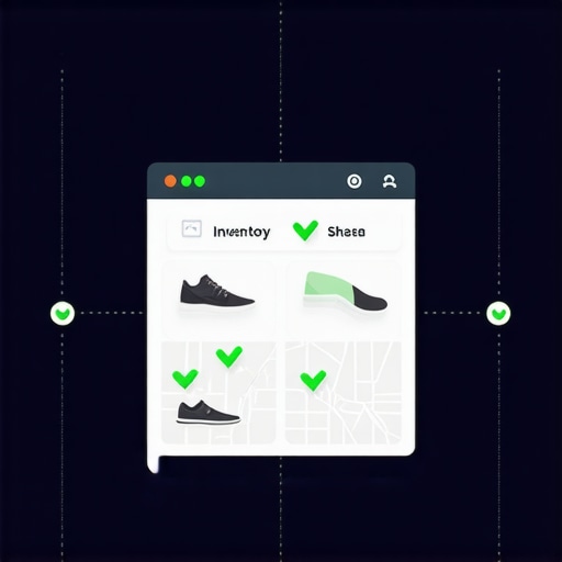A digital dashboard showing inventory data syncing with a Google Business Profile to improve local pack rankings.