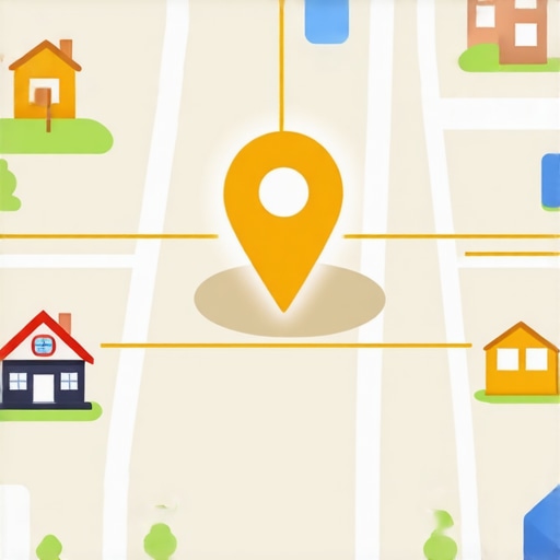 Diagram of a business profile building local relevance through neighborhood mentions