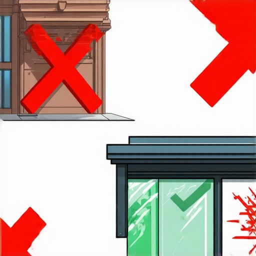 Comparison of a virtual office and a real storefront showing the impact on Google Maps ranking.