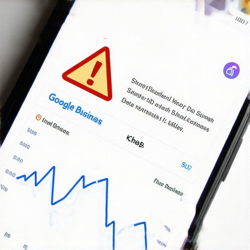 The risks of over-optimizing your local map profile A smartphone showing a Google Maps ranking drop due to profile over-optimization
